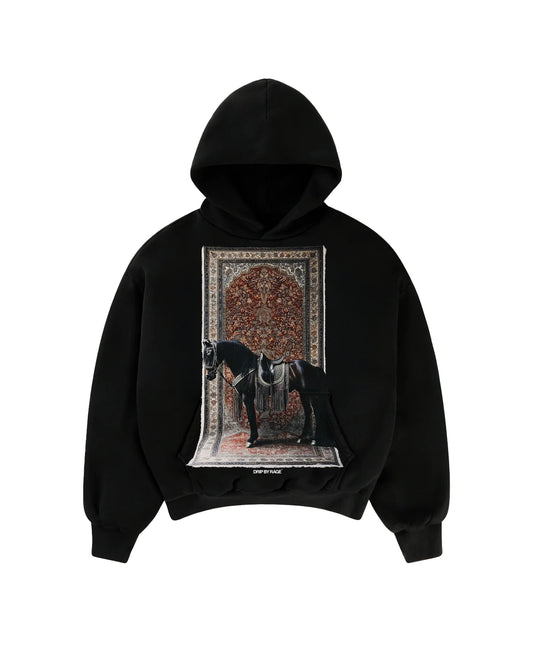 ROYALTY BIG PRINT BOXY HOODIE